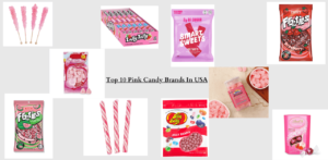 pink and white candy name